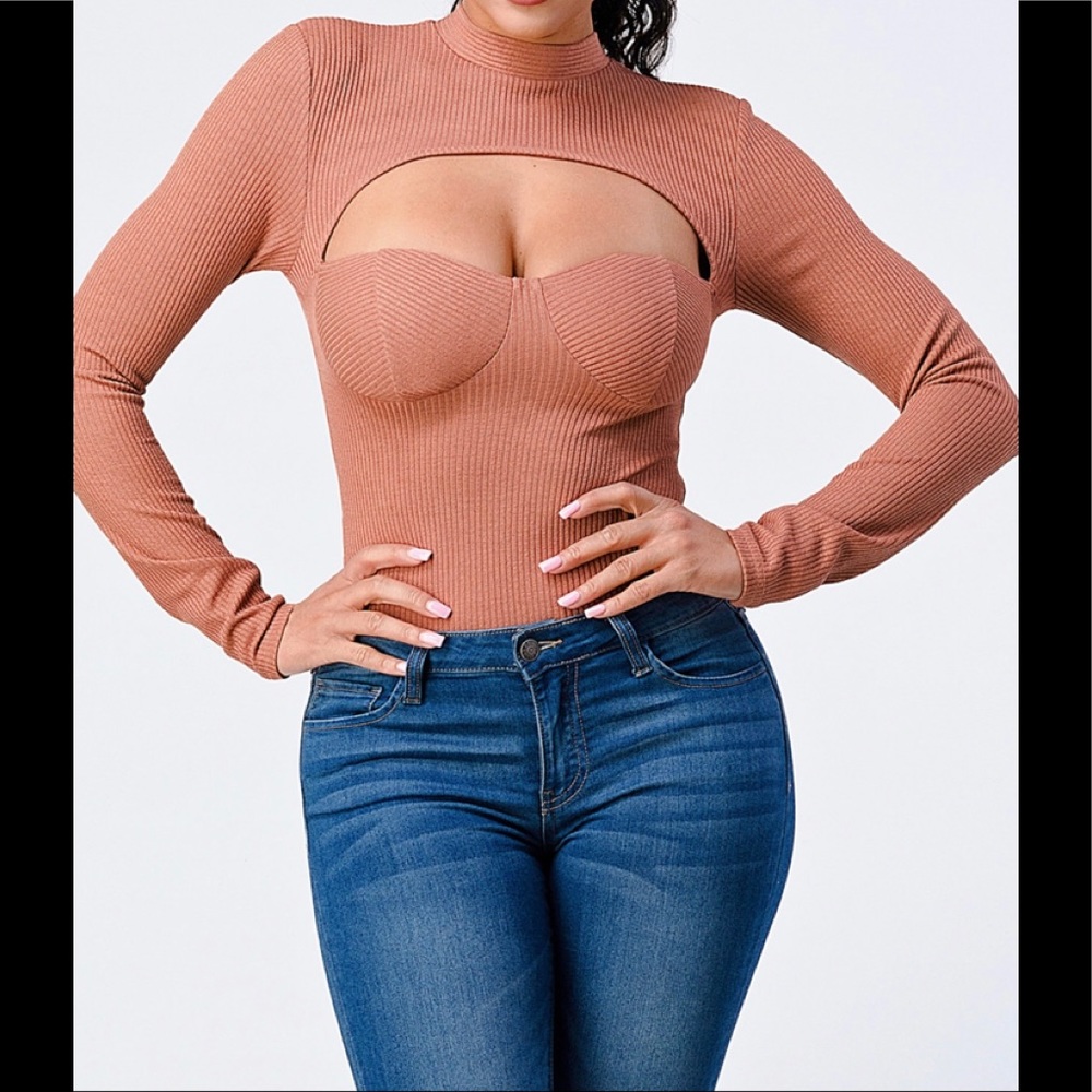 Belinda Bodysuit- Dusty Mauve